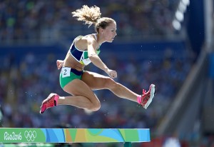 RIO DE JANEIRO, BRAZIL - AUGUST 13: Kerry O'Flaherty of Ireland competes during the Women's 3000m Steeplechase Round 1 on Day 8 of the Rio 2016 Olympic Games at the Olympic Stadium on August 13, 2016 in Rio de Janeiro, Brazil. (Photo by Paul Gilham/Getty Images)